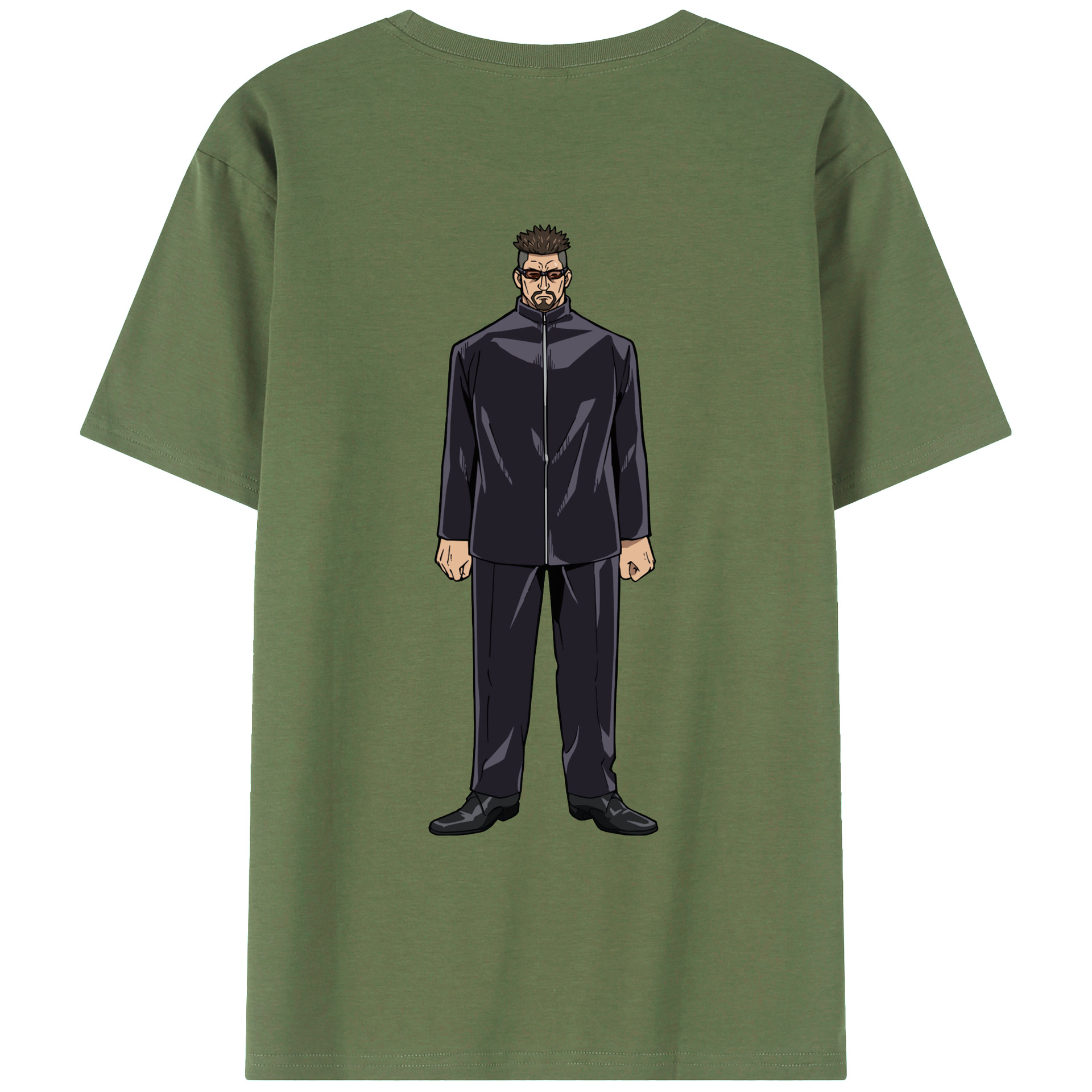 （画像用） 呪術廻戦 Jujutsu Kaisen 綿100％ メンズ半袖Tシャツ（バックプリント） 通気性